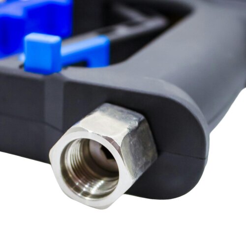 Equip2clean High Pressure Trigger Gun + Nozzle Holder | 5000 PSI (Dark Blue)