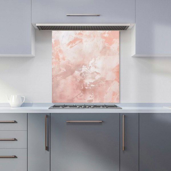 Warren Reed - Designer Minimalistic Pink Grunge Effect Kitchen Splashback