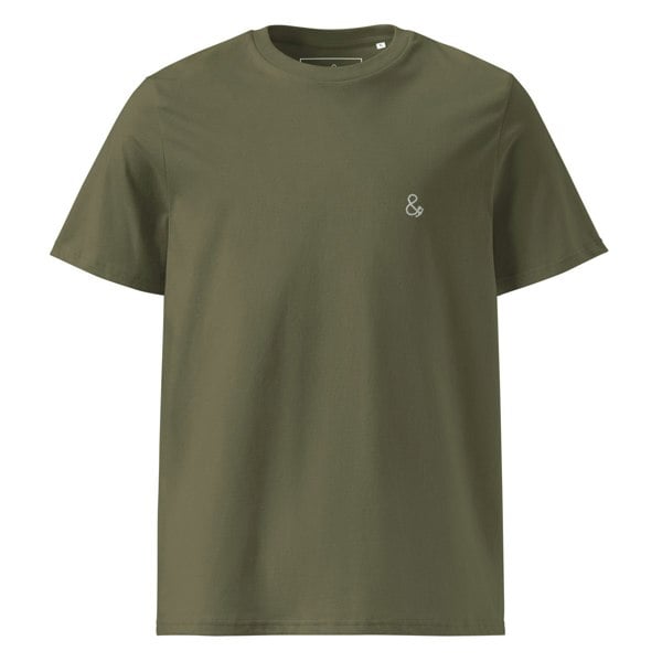 ANCHOR & CREW Ampersand Signature Organic Cotton Embroidered T-Shirt