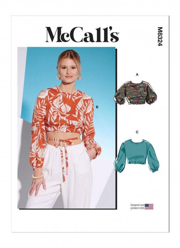 McCalls 8324 Paper Sewing Pattern – Women's Top, Easy