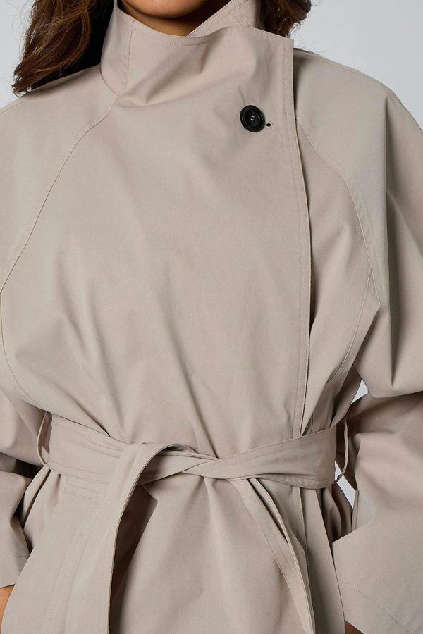 Urban Bliss High Neck Button Trench