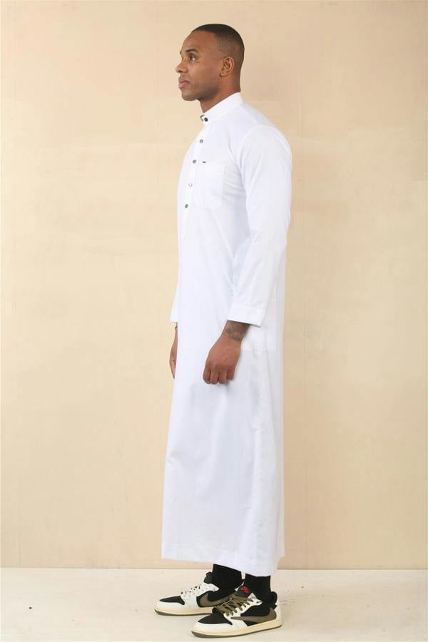 Infinity Leather Men's Thobe Arab Saudi Emirati Islamic Clothing Jubba Robe