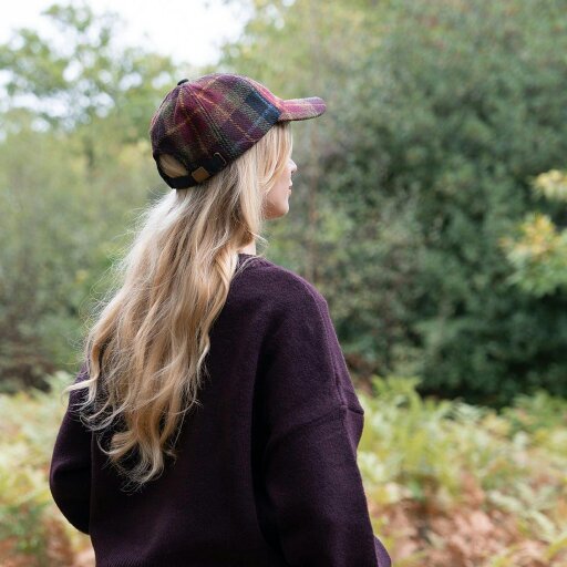 Heather Hats & Accessories Harris Tweed Baseball Trucker Cap, Cotton Lining, Outdoor Wear