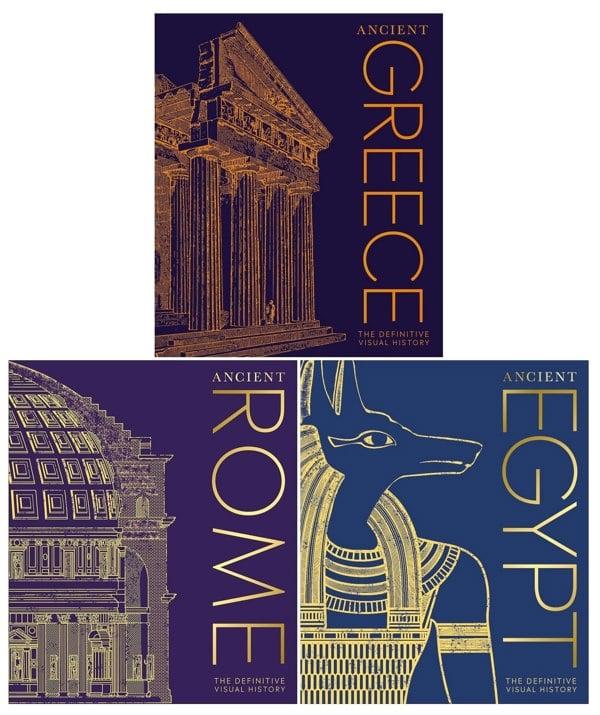 DK Classic History Collection 3 Books Set (Ancient Egypt, Ancient Rome, Ancient Greece)