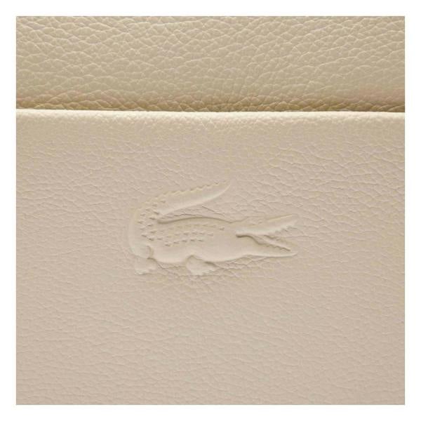 Lacoste City Court Leather Shoulder Bag - White - 