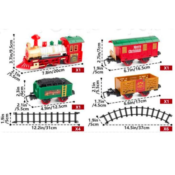 Rexco Deluxe Train Set Around Christmas Tree Track Toy Lights Musical Party Xmas Gift
