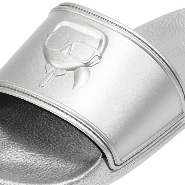 Karl Lagerfeld Kondo 2.0 Karl NFT Women's Slides - Silver