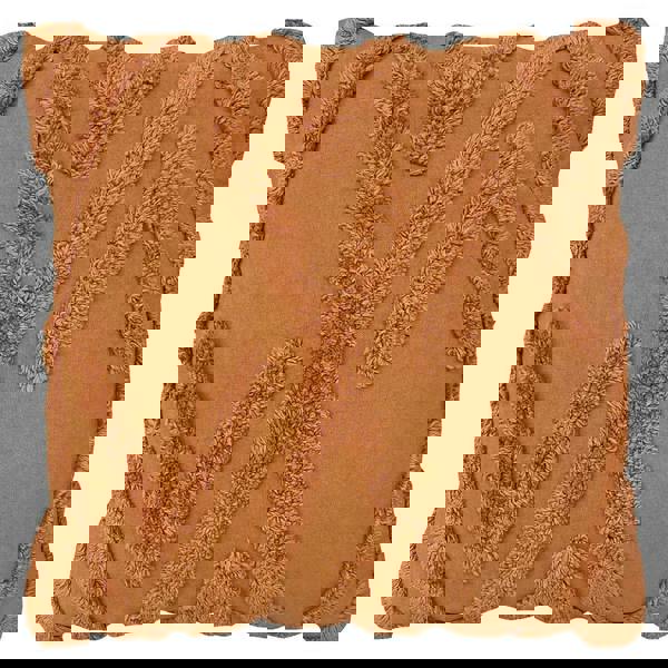 Furn Kamjo Tufted Geometric Cushion Cover - Rust