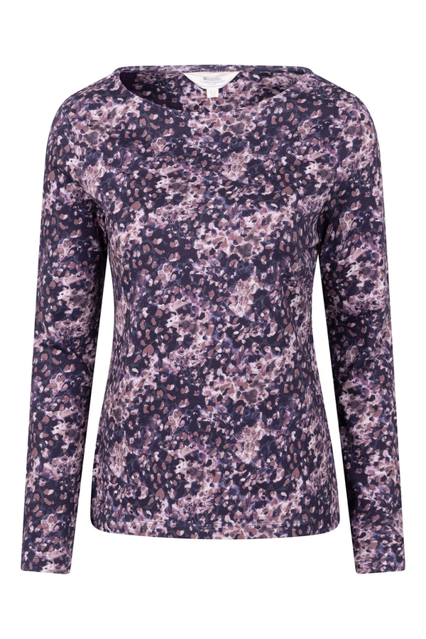 Mountain Warehouse Womens St Ives Lightweight Long-Sleeved Top - Dark Purple