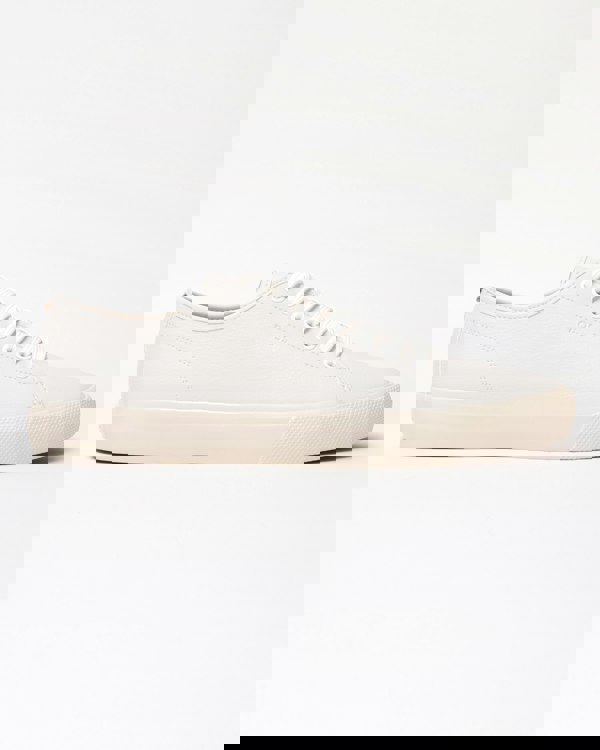 BOSS Orange Aiden Tenn Mens Low Top Trainers in Grained Faux Leather - Natural 102