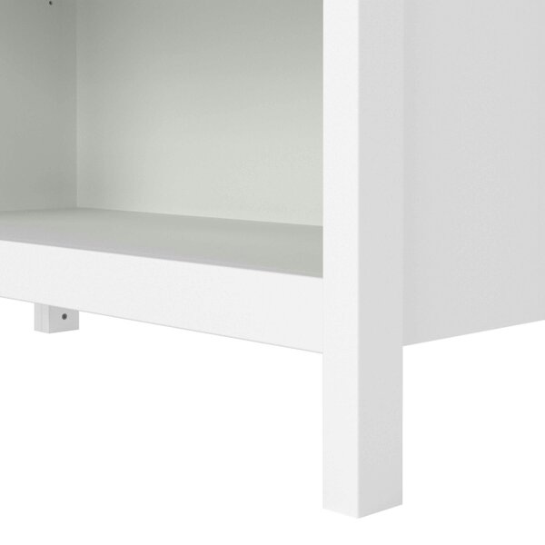 Wyld Haus Gossmere Shelving Unite White 5 Tier Shelf Bookcase