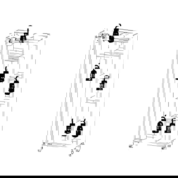 Furniture To Go Uppsala Open Mobile Wardrobe Unit in White with a Beige Textile Curtain on Wheels