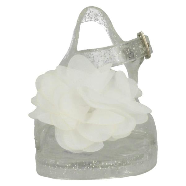 Spot On Girls Spot On Flat Jelly Flower Trim Mule