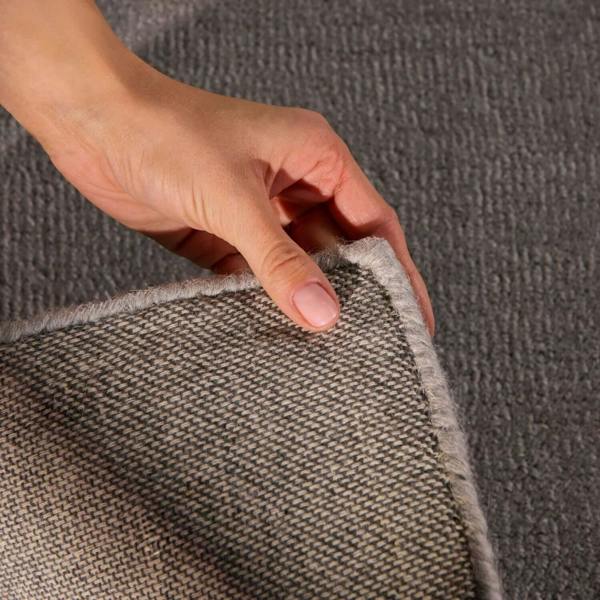 Wool Rug Clarissa Blue Multicolor, High-Low design, underfloor heating, easy to clean.