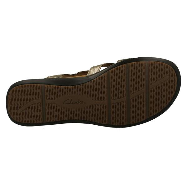 Clarks Ladies Clarks Strappy Cross Detailed Sandals Kitly Go