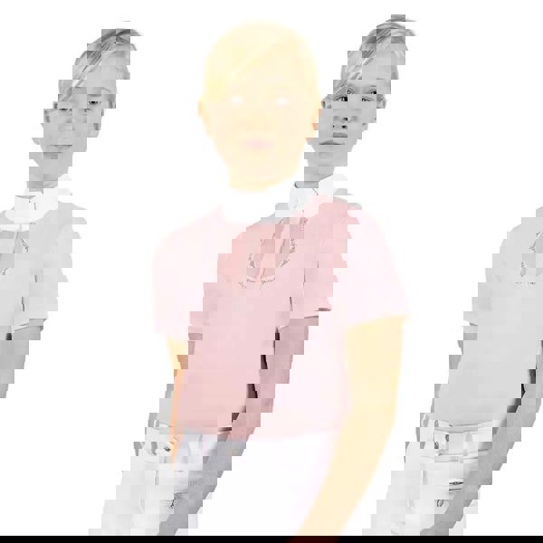 Coldstream Childrens/Kids Next Generation Lanark Show Shirt - Blush Pink