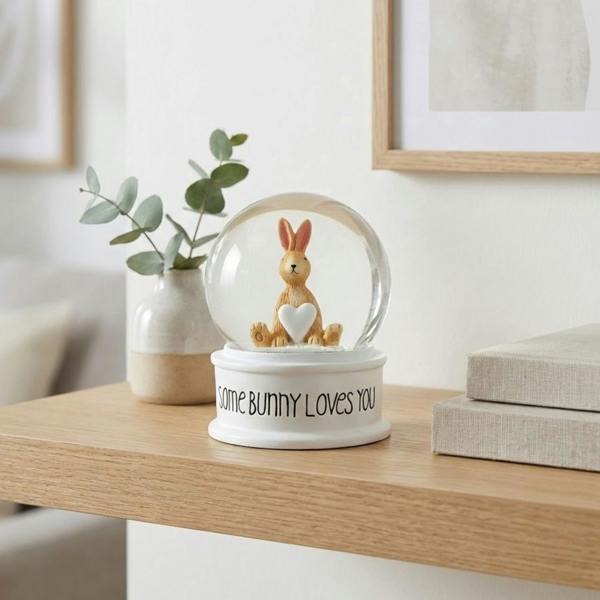 Garden Greatness Some Bunny Loves You Snowglobe