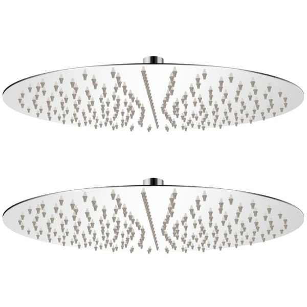 Berkfield Rain Shower Head 2 pcs Stainless Steel �_�”�_ 40 cm
