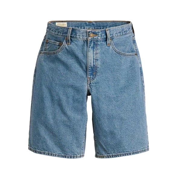 Levis Womens/Ladies Denim Baggy Jean Shorts - Blue - 