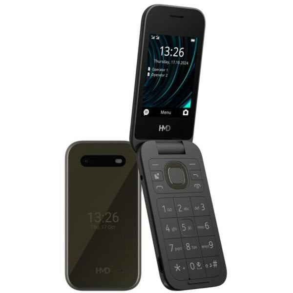 HMD 2660 4G Basic Flip Feature Phone Black 