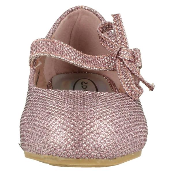 Spot On Girls Spot On Flat Shoe With Glitter Bow Decoration