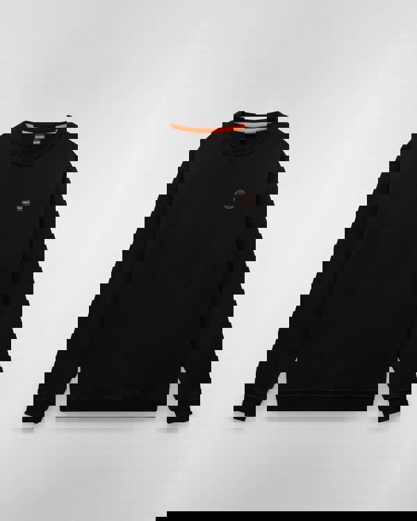 Napapijri Badge Mens Crew Neck Sweatshirt - Black Beauty 941