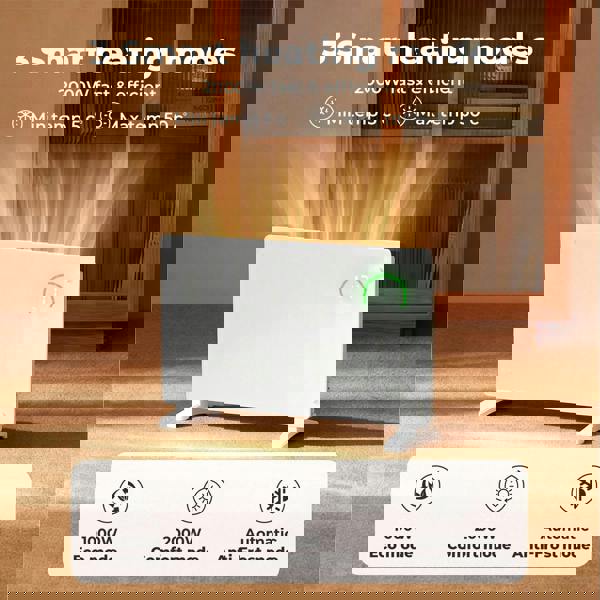 Spector Electric Panel Heater 2000W Radiator Wall Mounted Freestanding White