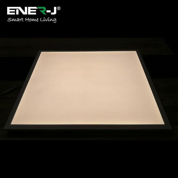ENER-J Pack of 2, 30W High Lumen 595x595 mm Backlit Panels, Lifud Driver 4800 Lumens, 5 Years, 4000K