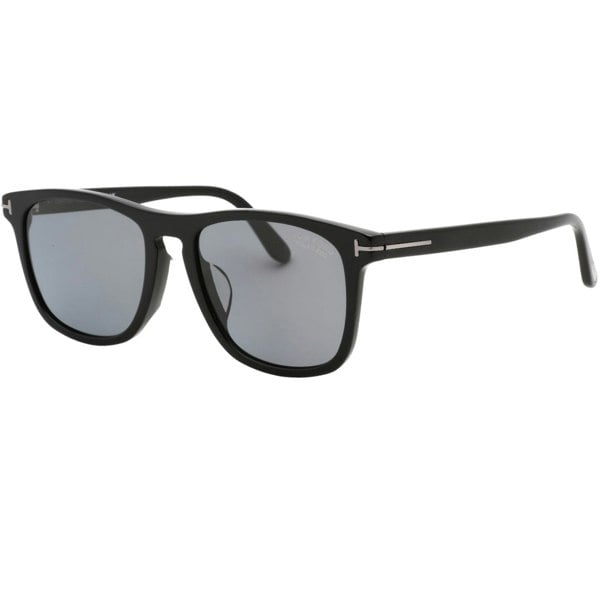 Tom Ford Smoke Polarized Lens Shiny Black Sunglasses One Size