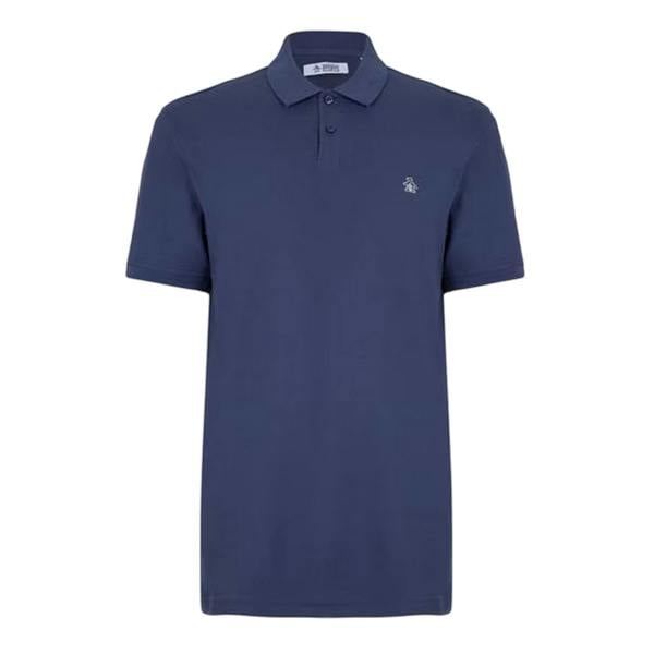 Original Penguin Mens Embroidered Logo Polo Shirt - Indigo - 