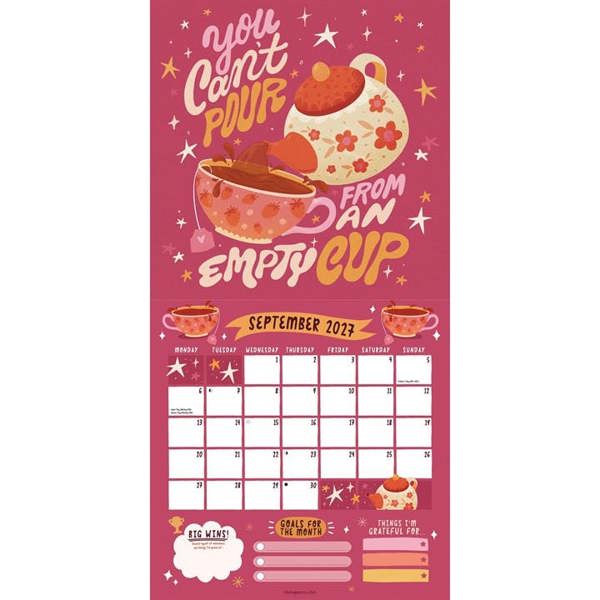 The Happiness Club, Happy Days Calendar 2027, Wall Calendars, Month To View, Lifestyle, Gift