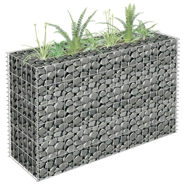 Berkfield Gabion Raised Bed Galvanised Steel 90x30x60 cm