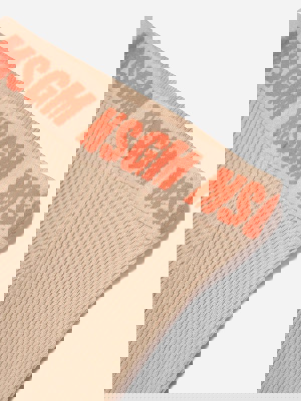 MSGM Girls Rib Knitted Flared Pants in Beige