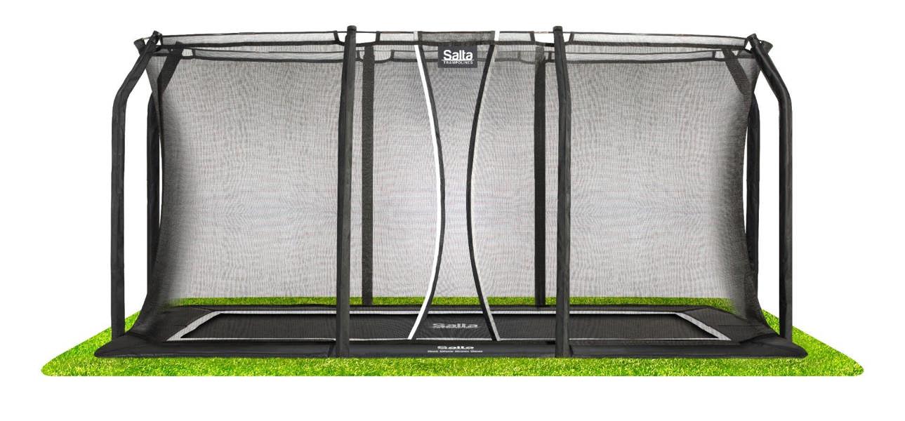 10ft x 7ft Salta Royal Baseground Rectangular Trampoline with Enclosure