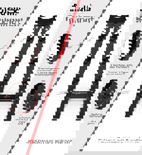 3 Tier Hex Dumbbell Weight Rack in black chrome steel with deep storage slots and reinforced joints for secure weight organization