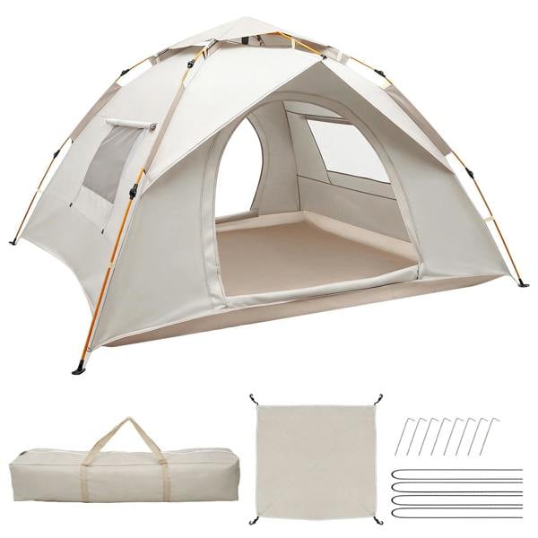 Leaper 3-4 White Person Instant Pop-Up Tent
