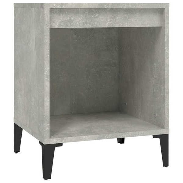 Berkfield Bedside Cabinets 2 pcs Concrete Grey 40x35x50 cm