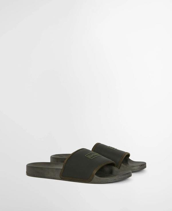 Barbour Cresswell Sliders - Black