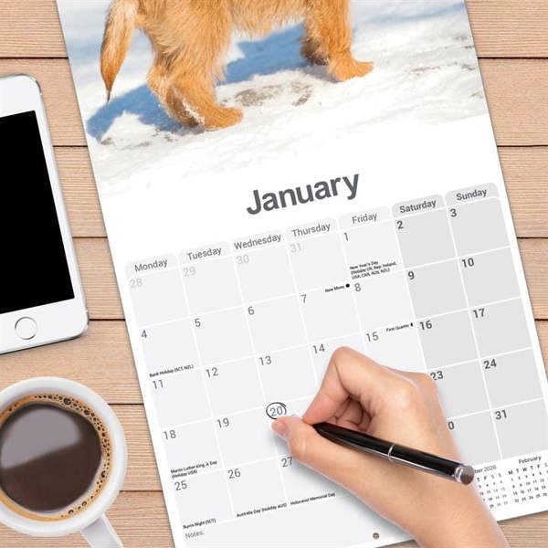 Cairn Terrier Calendar 2027, Wall Calendars, Month To View, Dogs, Gift
