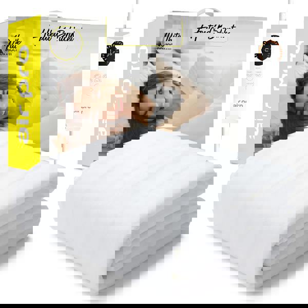 Air Pro Fleece Electric Under Blanket - Fitted Heated Mattress Cover with Controller - Single 90x190cm