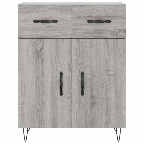 Berkfield Sideboard Grey Sonoma 69.5x34x90 cm Engineered Wood