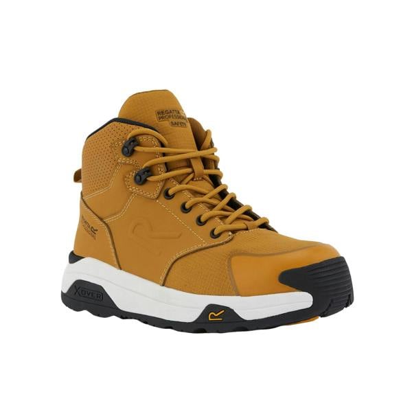 Regatta Professional Mens Nubuck Safety Boots - Honey/White