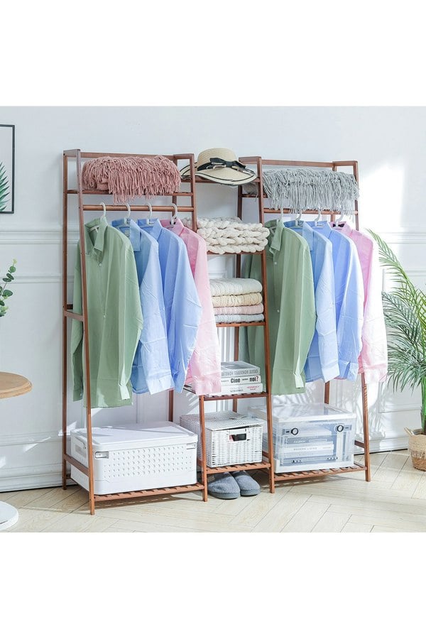 Living and Home Multi-Functional Clothes Hanging Rack Stand