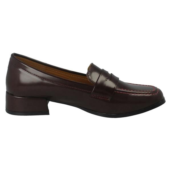 Spot On Ladies Spot On Low Heel Loafer Shoes F90155