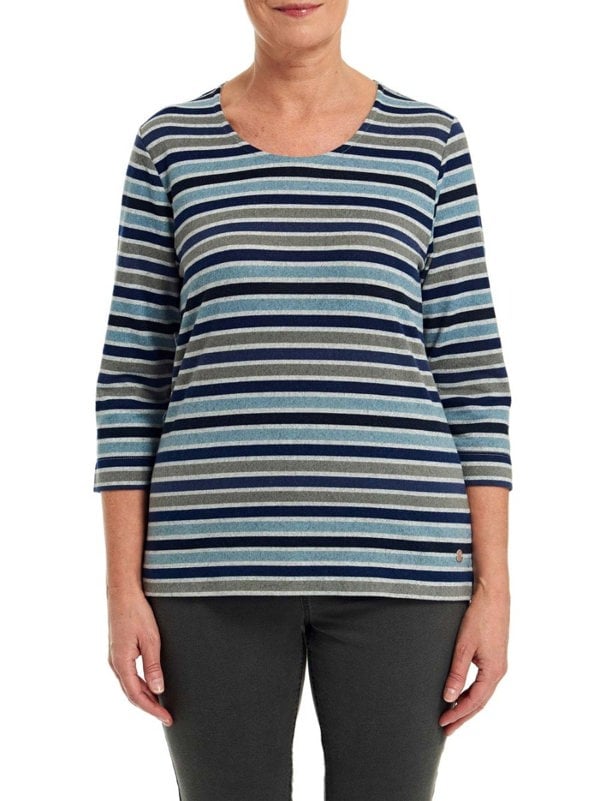 PennyPlain Striped Top - Navy