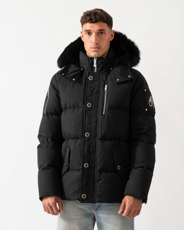 Moose Knuckles Original 3Q Jacket - Black With Black Shearling 305
