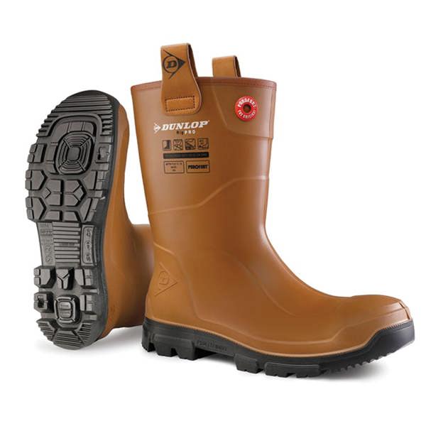 Purofort Rigpro Full Safety Waterproof Rigger Boot (Unlined) - Hi-Vis Trousers