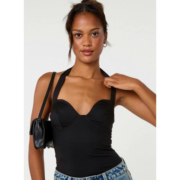 Pink Vanilla Bra Cup Halter Neck Top