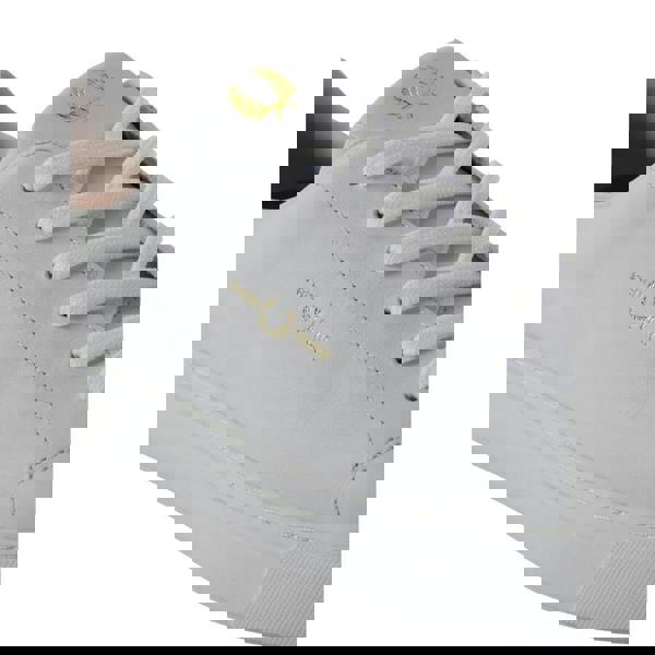 Fred Perry Mens Classic Logo Leather Trainers - White - 