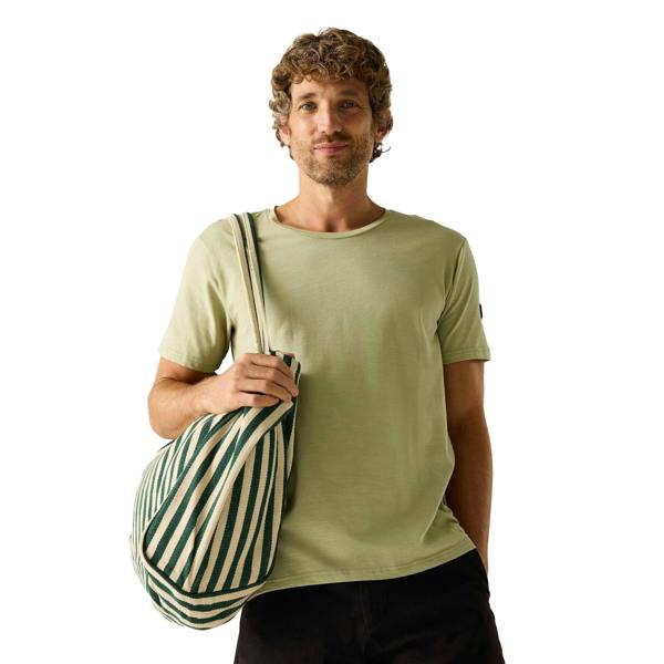 Regatta Mens Finlo Logo T-Shirt - Abbeystone - 